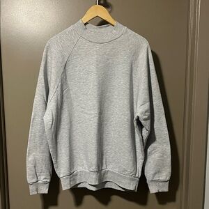 ASOS Light Gray Mock Neck Sweatshirt